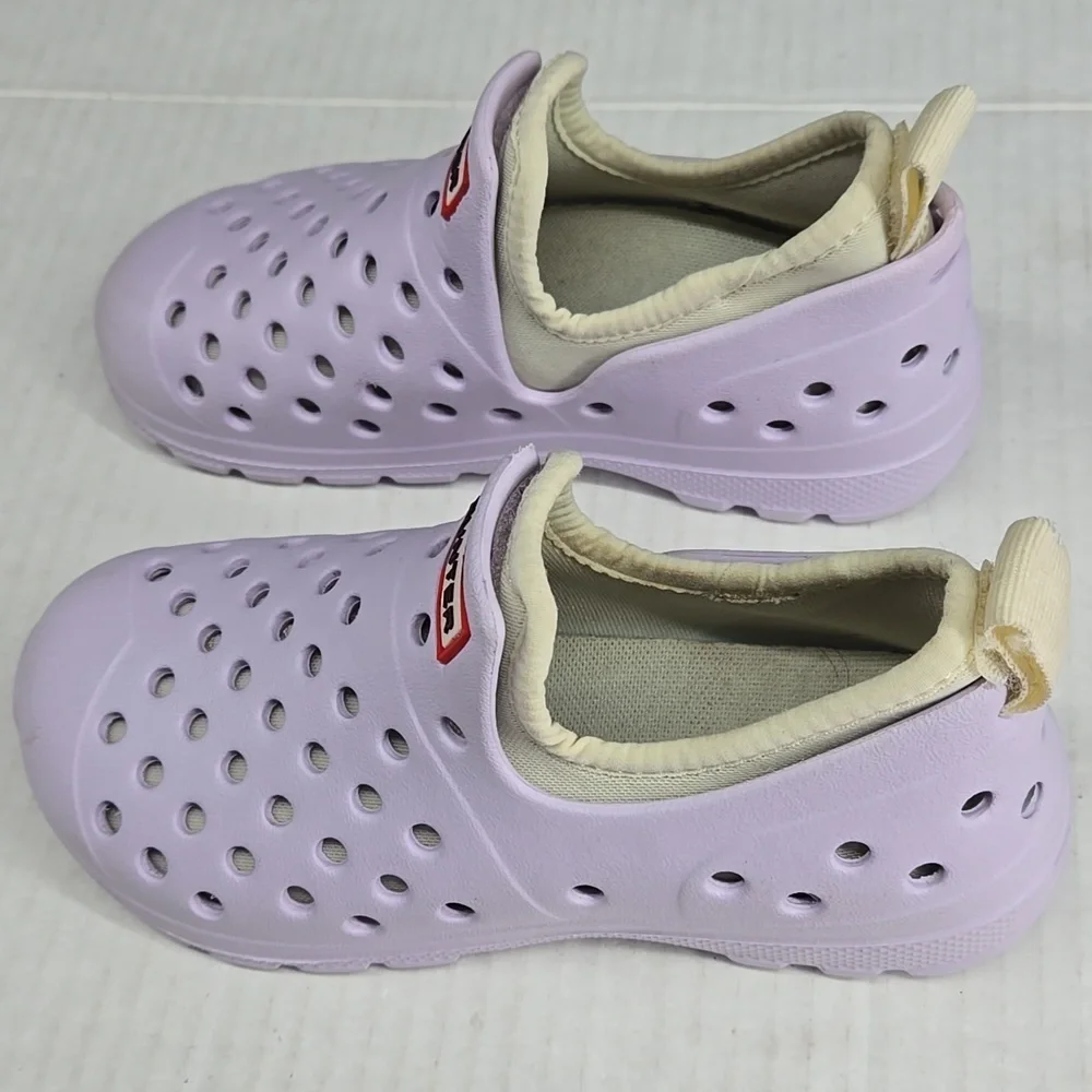 Hunter Kids Purple Slip-On Water Shoes UK 9 US 10